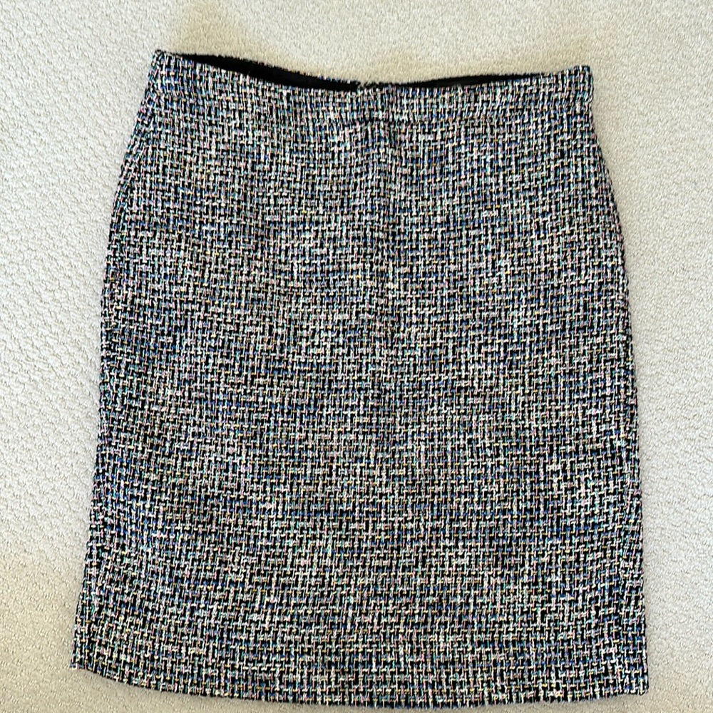 I.Crew multi-color boulce pencil skirt size 12